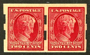 U.S. #368 MINT PAIR OG HR