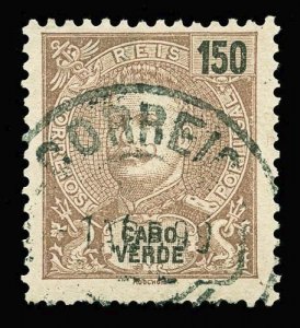 CAPE VERDE Scott #53 1898 King Carlos used, clean back