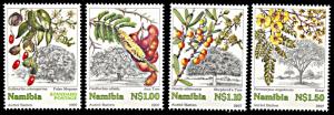 Namibia 849-852, MNH, Trees and Their Fruit