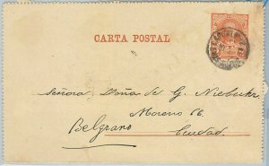 65359 - ARGENTINA - Postal History - STATIONERY LETTER CARD 1891