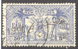 New Hebrides- British, Sc #45, Used