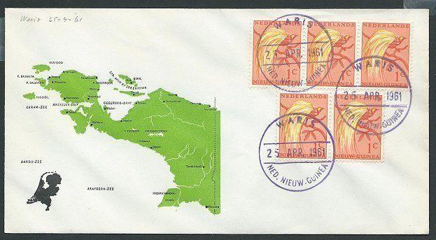 NETHERLANDS NEW GUINEA 1961 cover WARIS cds................................46293