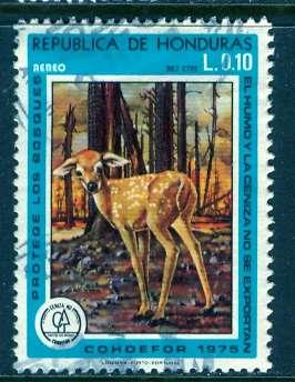 Honduras; 1976: Sc. # C592: O/Used Single Stamp