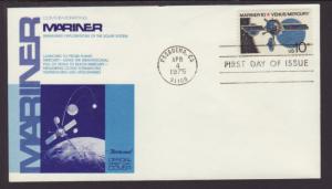 US 1557 Mariner 10 1975 Fleetwood U/A FDC