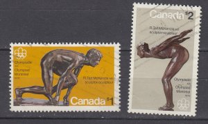 J29908, 1975 canada set used #656-7 sports