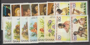 Ghana SC  770-775, 777-780, 782-787 Mint Never Hinged