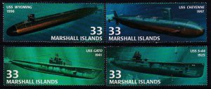 Marshall Islands 754a-754d Submarines MNH VF
