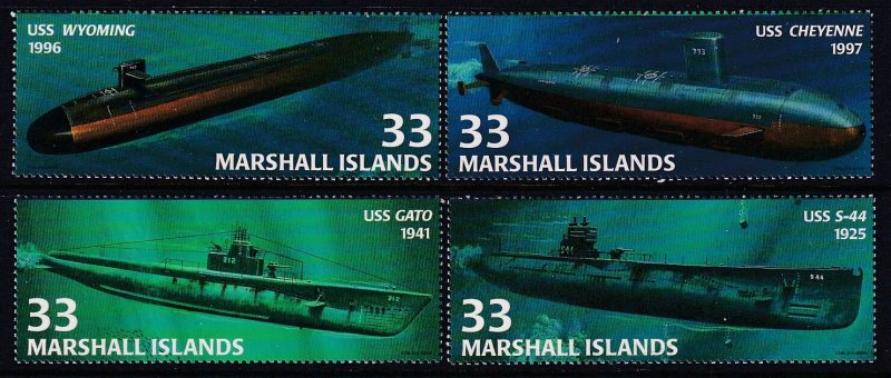 Marshall Islands 754a-754d Submarines MNH VF