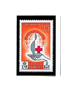 NEW HEBRIDES (FRENCH) Sc 110-11 NH ISSUE OF 1963 - RED CROSS - (CA25)