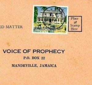 JAMAICA *Bog Walk* CDS Voice of Prophecy 1973 Reply Card {samwells-covers}CY62