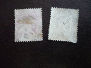Stamps - Cape of Good Hope - Scott# 64-65 - Used Partial Set of 2 Stamps
