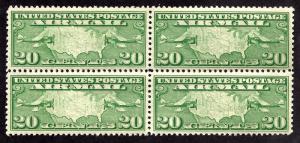 C9 Mint,OG,NH... Block of 4... SCV $50.00