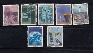 Japan 1996 Sc#2516-2518, 2526-2527, 2548-2549 50th Postwar Memorial Year Used