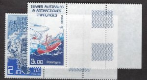 FSAT Beautiful Antarctic SC#123-124 MNH W/Selvage VF...Popular!