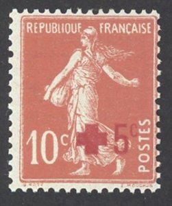 France Sc# B1 MH 1914 10c + 5c Sower