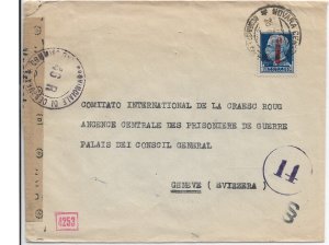 Torino, Italian Socialist Republic to I.R.C. Geneva, Switzerland 1944 (C5596)