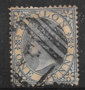 Ceylon 61: 1d Queen Victoria, used, F-VF