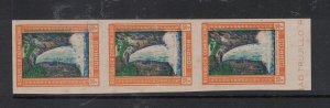 Dominican Republic 1946 Waterfall 20c Var Imperf SC 426 Strip of 3 MNH (6hdg)