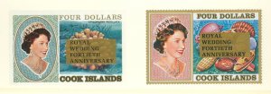 Cook Islands #991-992  Single (Complete Set) (Queen) (Royalty)