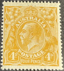 AUSTRALIA # 31-MINT/HINGED--SINGLE--ORANGE--1915