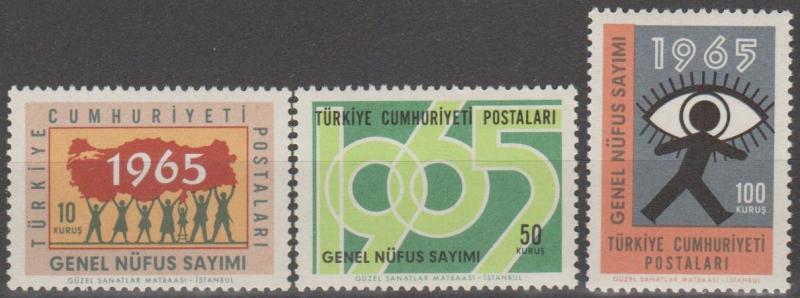 Turkey #1667-9  MNH F-VF  (SU1490)