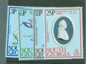South Georgia #52-55 Mint (NH) Single (Complete Set)