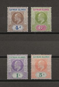 CAYMAN ISLANDS 1907 SG 13/16 MINT Cat £300