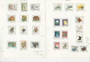 Finland Collection on 3 Pages, All Different Semi Postals, 1979-1998