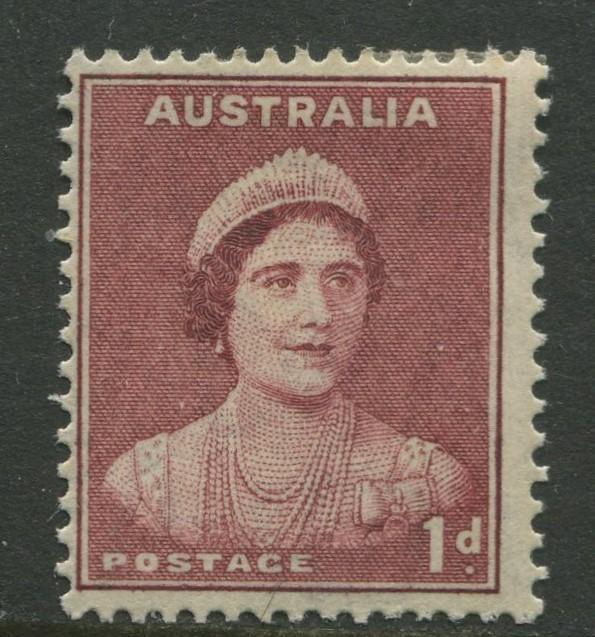 Australia - Scott 181 -  QE -1938- MLH - Perf.15 x 14 - Single 1p stamp