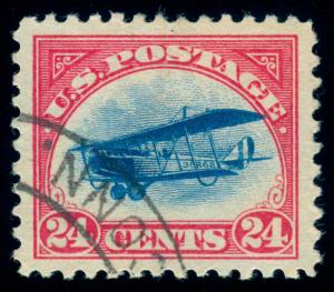MOMEN: US STAMPS #C3 USED PSE CERT