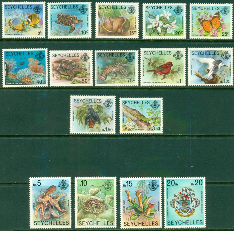 SEYCHELLES 388-403 MH CV $26.00 BIN $12.50