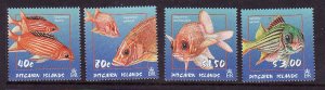 Pitcairn Is.-Sc#583-6- id12-unused NH set-Fish-Marine Life-Squirrelfish-2003-ple
