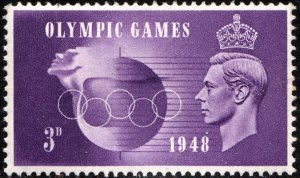 Great Britain #272 3d Summer Olympic Games: London (1948) MNH