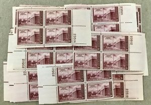 944   Santa Fe, Kearny Expedition  25 MNH 3 cent Plate Blocks FV $3.00 in 1946