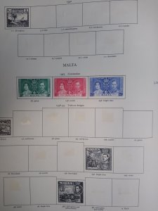 collection on pages Malta 1937-51 AB: CV $55