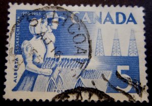 Canada #355 CDS Cancel Saltcoats, SK {ebhs144}