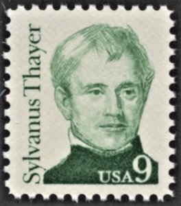 US 1852 MNH VF 9 Cent Sylvanus Thayer Educator Small Block Tagging