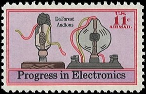 U.S. Scott # C86  1973 11c multi Litho& Progress in Electronics  mint-nh- vf