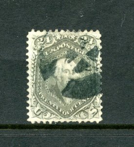 U.S. #78 (U117) Washington 24¢ lilac, 1862, U, small tear, CV$400.00