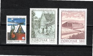 Faroe Islands 1978 MNH Sc 39-41