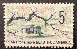 US #1318 Used F/VF 5c Plant for a more Beautiful America 1966 [B56.5.1]