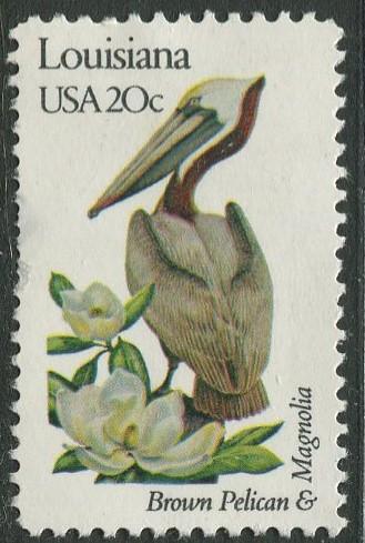 USA - Scott 1970 - State Birds & Flowers - 1982 - MNG - Single 20c Stamp