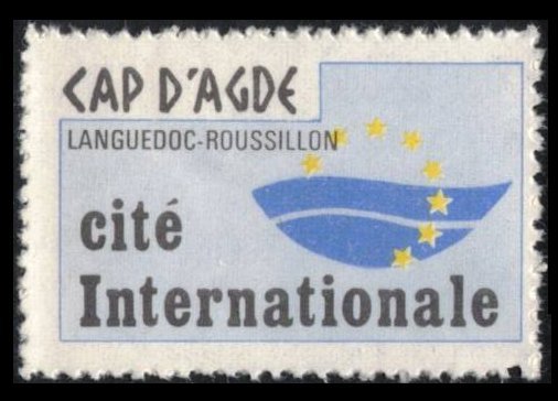 FRANCE, CAP D'AGDE CITÉ INTERNATIONALE, CINDERELLA, POSTER STAMP