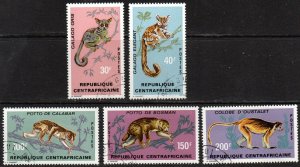 Central African Republic Sc #142-146 Used