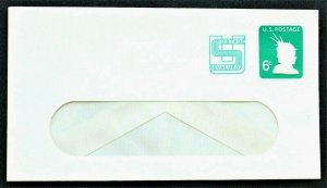 1971 US Sc. #U561 surcharged stamped window envelope, mint entire, very nice