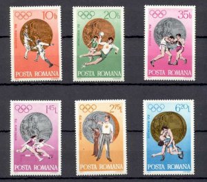 Romania - 1972 - Mi. 3060-65 (Olympics) - MNH - AE091