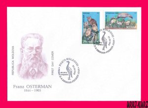 MOLDOVA 1998 Nature Fauna Birds Crane Owl Franz Osterman Sc291-292 FDC