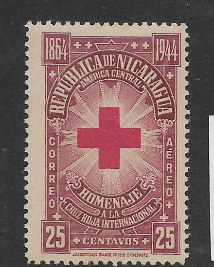 NICARAGUA, C263, MNH, RED CROSS