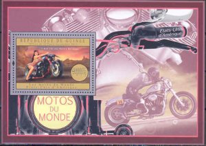 GUINEA  2012 UNITED STATES MOTORCYCLES V