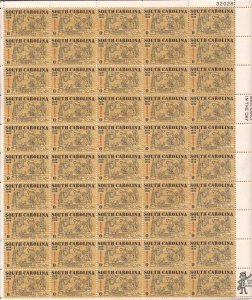 US Stamp - 1970 South Carolina - 50 Stamp Sheet - Scott #1407